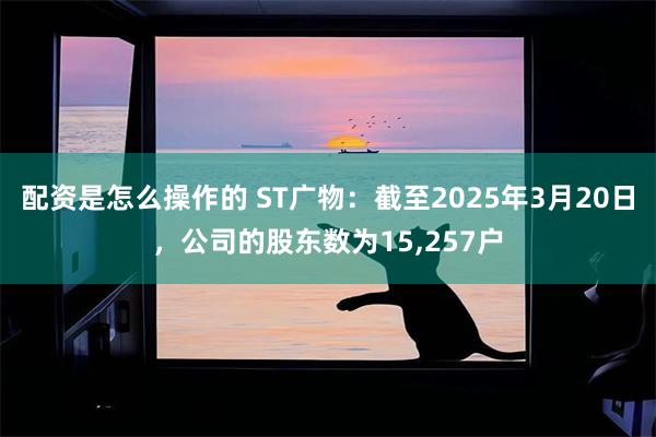 配资是怎么操作的 ST广物：截至2025年3月20日，公司的股东数为15,257户