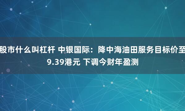 股市什么叫杠杆 中银国际：降中海油田服务目标价至9.39港元 下调今财年盈测