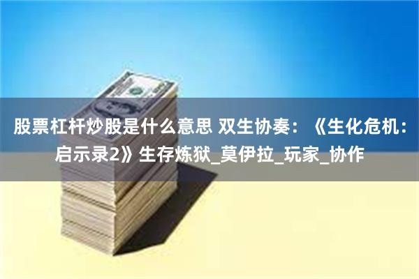 股票杠杆炒股是什么意思 双生协奏：《生化危机：启示录2》生存炼狱_莫伊拉_玩家_协作